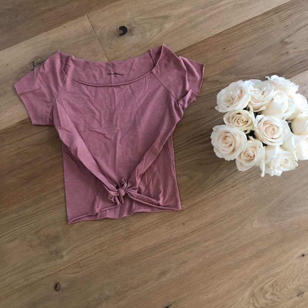 Brandy Melville Dusty Rose Crop Top